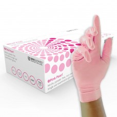 Pink Medical Grade Medium Weight Nitrile Examination Gloves x 100 hands