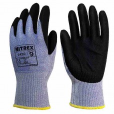 Nitrex 242D Foam Nitrile/PU Touch Screen Hydrophobic Work Gloves Level D Cut Gloves