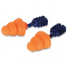 Orange Tri-Flange Reusable Ear Plugs High-Frequency Protection SNR 34dB
