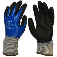 Klass Tek 540 Cut 5 / D Full Coat Water & Oil Proof Sandy Nitrile Gloves