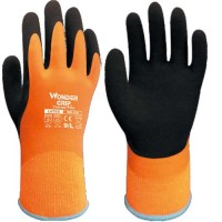 Wonder Grip® Orange Thermo Plus Fully Coated Foam Latex Grip Waterproof Gloves