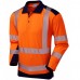 Coolviz Plus Long Sleeved Summer Wear Hi Vis Polo Shirt Class 2 Orange
