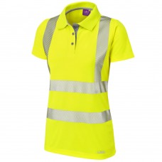 Ladies COOLVIZ Ultra Class 2 Yellow Polo Shirt