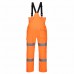 Premium Orange Extreme Waterproof Bib & Brace Hi-Vis Over Trousers