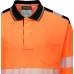 PW3 Long Sleeve Cotton Comfort Hi Vis Railspec Orange Polo