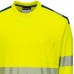 PW3 Long Sleeve Cotton Comfort Hi Vis Railspec Yellow T Shirt