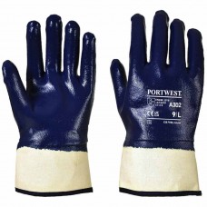 Heavyweight Safety Cuff Fully Dipped Nitrile glove