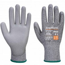 Cut Level C Heat Resistant PU Coated Safety Gloves