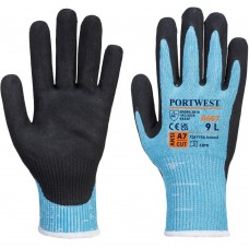 Tough Work Level F 13 Gauge Safety Liner Sandy Nitrile Safety Gloves