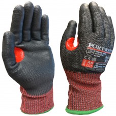 Cut F Breathable 13-gauge liner PU Coated Lightweight Safety Gloves