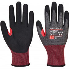 Cut F Breathable 18-gauge liner Nitrile foam palm Ultra Lightweight Safety Gloves