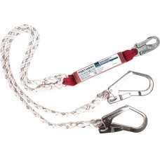 Portwest Double 1.8m Lanyard With Shock Absorber White