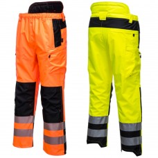 Class 4 Waterproof and Breathable High Vis Extreme Work Trousers