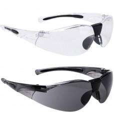 Wraparound Extra Side Protection Soft Nose Bridge Safety Glasses & Cord