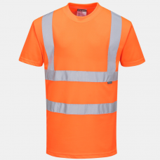 Orange Rail Spec Short Sleeved Crew Neck T-Shirt Class 2