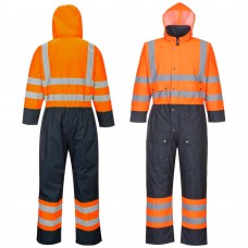 -40 C Extreme Cold and Waterproof High Vis Class 3 Coverall Orange