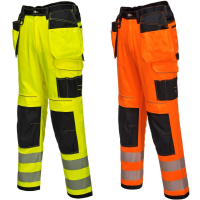 Holster Pocket Stain Resist High Visibility 300g Heavyweight Trousers Class 2