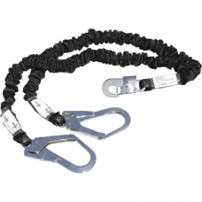 DeltaPlus Energy Absorber Fall Arrest Lanyard With Double Strap