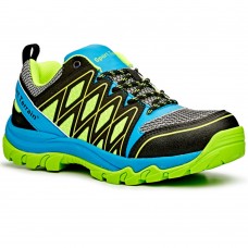 Sport Terrain Neon Blue and Green Safety Trainer Shoes
