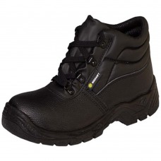 Himalayan 2417 S1P SRC Black Leather Steel Toe Cap Bump Cap Chukka Safety Boots 