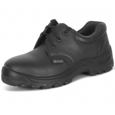 Budget Steel Midsole Black Leather Full Safety Shoes
