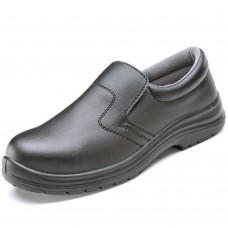 Food Industry Black Micro Fibre Slip on Safety Shoe S2