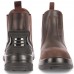 TPU Heel Support Brown Leather Dealer Safety Boot Steel Midsole