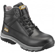 JCB WorkMax Safety Boot with Steel Midsole Black Leather Uppers