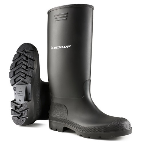 Pricemastor Dunlop Non Safety Black Wellington Boot | GlovesnStuff