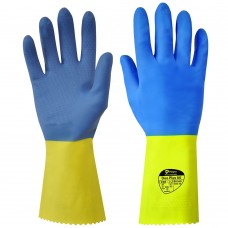 Polyco Food Safe Flock Lined Double Dipped Latex Gloves