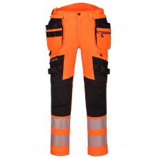 DX4 Orange Hi Vis Trousers Ergonomic Design Hi Vis Holster Trousers 