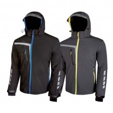 Soft Shell Stretch Jacket, Breathable Windproof And Water Resistant