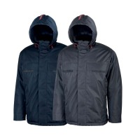 Jacket With Two Large Chest Pockets With Flap And Velcro Closure