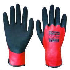 Polyco Touchstone Grip Fingerlose Handschuhe Schnitt 3 beständig Aramid PVC Dots Größe 7