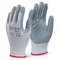 Grippy Foamed Nitrile Abrasion Resistant Palm Coated Click Gloves