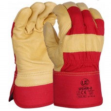 High Quality Cow Hide Canadian Fleece Palm Lined Rigger Work Gloves