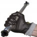 Megaman Abrasion Tested Cotton Lined Disposable Nitrile Black Gloves x 50
