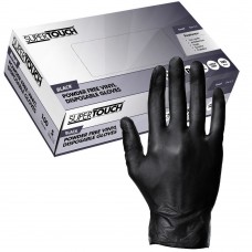 Black Vinyl Powder Free Disposable Gloves ST x 100 hands