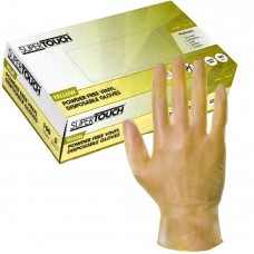 Yellow Vinyl Powder Free Disposable Gloves ST x 100 hands