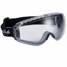 Bolle PILOT anti-fog hard coated TPV framed flexible safety goggles.