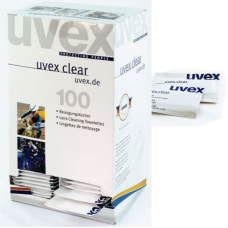 Uvex Clear Lens Cleaning Towelettes (ind wrapped) x 100