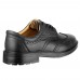 Executive Black Leather Upper Brogue Full Safety Shoe Steel Midsole