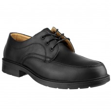 Black Leather Upper Executive Derby Lace up Safety Shoes
