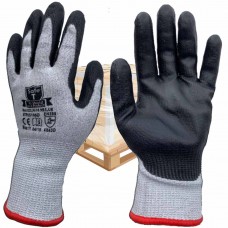 (PALLET) (5760 Pairs) Cut Level D / 5 PU Palm Coating on HPPE Grey Liner Safety Gloves
