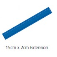 Blue Detectable Extension Plasters 15cm x 2cm x 100