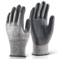 Cut 5 Nitrile Micro Foam Palm on HPPE Grey Liner Click Safety Gloves 4542