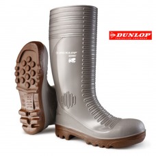 Dunlop Concrete Acifort Full Safety Work Site Wellington Boot Grey