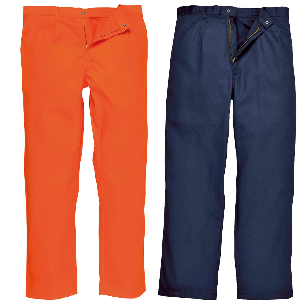 Fire Retardant Welders Trousers Navy or Orange | GlovesnStuff