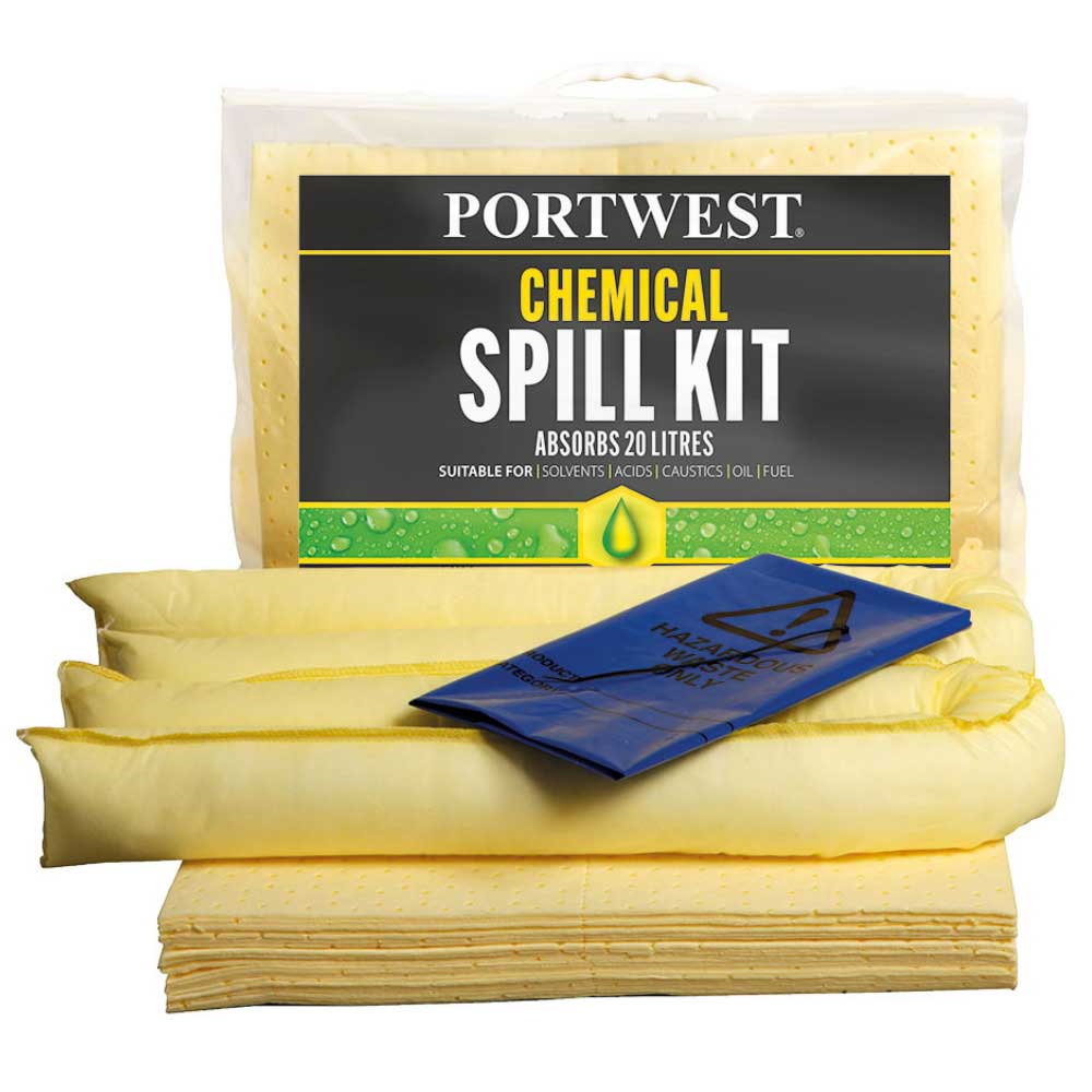 Chemical Spill Response Carry Kit Yellow 20L