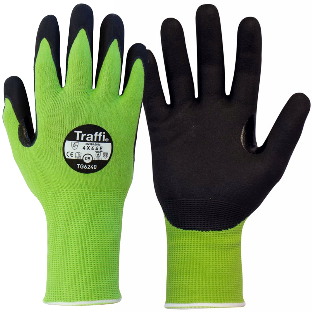 Traffi Gloves cut 5 precise Size 10 X10 pairs 